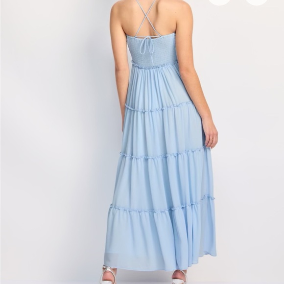 Few Moda Blue Halter Maxi Dress - Picture 2 of 3